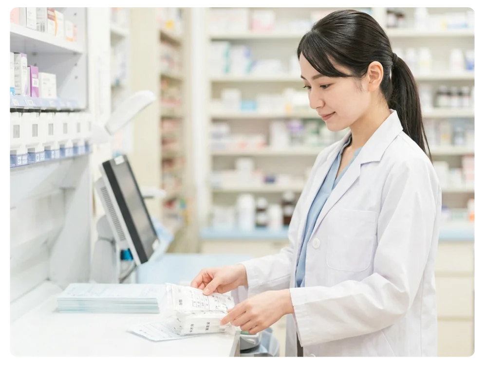 薬剤師が医薬品を調剤するイメージ